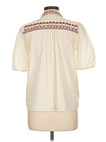 Forever That Girl for Anthropologie Short Sleeve Blouse (view 2)
