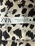 Zara Animal Print Ivory Long Sleeve Blouse Size XL - photo 7