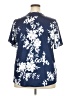 Assorted Brands 100% Polyester Blue Short Sleeve Blouse Size 2X - photo 2
