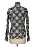 Cino Animal Print Silver Long Sleeve Blouse Size M - photo 2