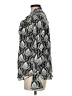Cino Animal Print Silver Long Sleeve Blouse Size M - photo 5