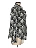 Cino Animal Print Silver Long Sleeve Blouse Size M - photo 4