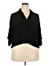 Edited Black 3/4 Sleeve Button-Down Shirt Size 20 - photo 1