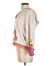 LoveShackFancy Color Block Pink Poncho Size M - photo 5