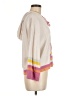 LoveShackFancy Color Block Pink Poncho Size M - photo 4