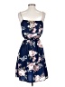 Unbranded 100% Polyester Floral Blue Casual Dress Size S - photo 2