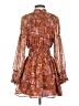 En Saison 100% Polyester Paisley Orange Casual Dress Size XS - photo 2