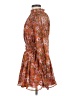 En Saison 100% Polyester Paisley Orange Casual Dress Size XS - photo 5