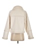 Elan 100% Polyester Solid Ivory Faux Fur Jacket Size XS - photo 2