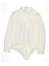 Kate Kasin Ivory White Long Sleeve Blouse Size 2X - photo 1