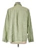 Chico's 100% Linen Green Long Sleeve Blouse Size Lg (2.5) - photo 2