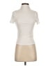 Paige Solid Ivory Short Sleeve Turtleneck Size S - photo 1