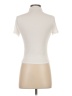 Paige Solid Ivory Short Sleeve Turtleneck Size S - photo 2