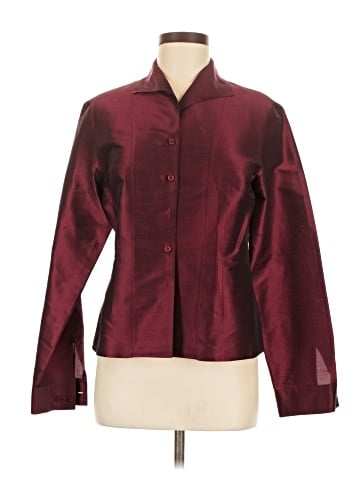 Kasper and Co. Long Sleeve Silk Top (view 1)