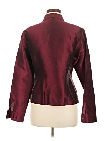 Kasper and Co. Long Sleeve Silk Top (view 2)