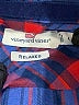 Vineyard Vines 100% Polyester Plaid Blue Long Sleeve Blouse Size 4 - photo 7