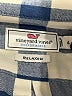 Vineyard Vines Performance 100% Polyester Checkered-gingham Blue Long Sleeve Blouse Size 4 - photo 7