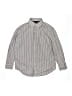 Gap Kids 100% Cotton Stripes Gray Long Sleeve Button-Down Shirt Size 8 - photo 1