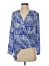 Eight Sixty Blue Long Sleeve Blouse Size XS - photo 1