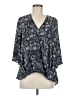 Peace & Pearls 100% Polyester Gray 3/4 Sleeve Blouse Size M - photo 1