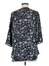 Peace & Pearls 100% Polyester Gray 3/4 Sleeve Blouse Size M - photo 2