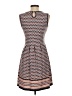 Max Studio Print Brown Casual Dress Size XS - photo 2