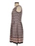 Max Studio Print Brown Casual Dress Size XS - photo 5