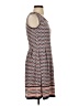 Max Studio Print Brown Casual Dress Size XS - photo 4