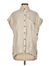 CAbi Solid Ivory Sleeveless Button-Down Shirt Size XS - photo 1