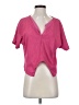 Zara Pink Short Sleeve Blouse Size S - photo 1