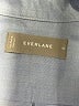 Everlane Chevron-herringbone Blue Long Sleeve Button-Down Shirt Size 00 - photo 7