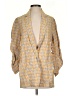 Max Studio Checkered-gingham Yellow Blazer Size S - photo 1