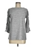 NY Collection Gray 3/4 Sleeve Top Size M - photo 1