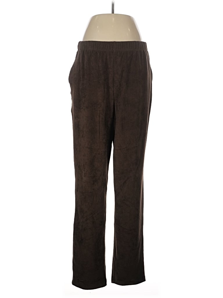Pre-owned Lands' End Casual Pants In Brown
