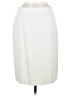 Anne Klein 100% Polyester Solid Ivory Formal Skirt Size 6 - photo 1