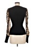 DKNY Animal Print Black Cardigan Size M - photo 2