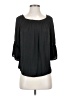 Naked Zebra 100% Polyester Black 3/4 Sleeve Blouse Size S - photo 1