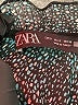 Zara Metallic Teal Long Sleeve Blouse Size S - photo 7
