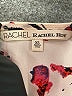 RACHEL Rachel Roy 100% Polyester Floral Ivory 3/4 Sleeve Blouse Size XS - photo 7
