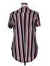 Cato Stripes Blue Red Short Sleeve Blouse Size 14 - photo 2