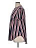 Cato Stripes Blue Red Short Sleeve Blouse Size 14 - photo 5