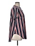 Cato Stripes Blue Red Short Sleeve Blouse Size 14 - photo 4