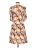 Rails 100% Polyester Print Brown Casual Dress Size L - photo 2
