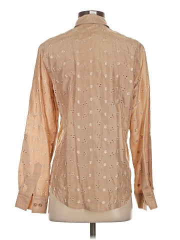 Allison Taylor Long Sleeve Silk Top (view 2)