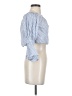 écru lab 100% Cotton Blue 3/4 Sleeve Blouse Size Sm - Med - photo 4
