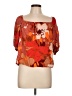 Sanctuary 100% Rayon Orange 3/4 Sleeve Blouse Size L - photo 1