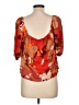 Sanctuary 100% Rayon Orange 3/4 Sleeve Blouse Size L - photo 2