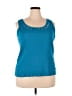 St. John's Bay Teal Sleeveless Top Size 2X - photo 1