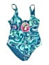 Buc-ees Paisley Blue One Piece Swimsuit Size M - photo 1