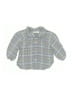 Zara Plaid Blue Long Sleeve Button-Down Shirt Size 6-9 mo - photo 1